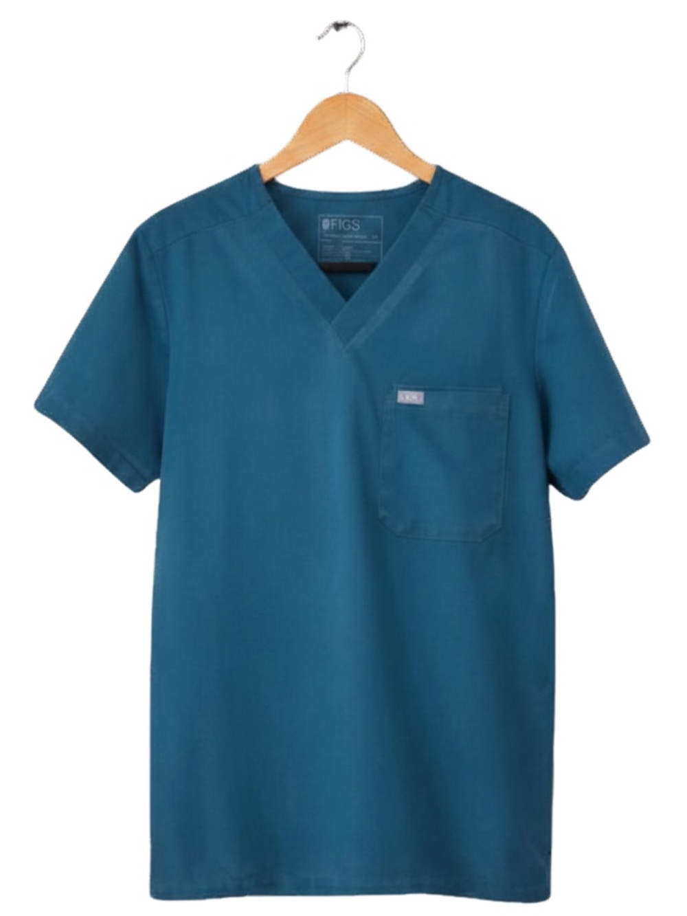 FIGS Teal V-Neck Scrub Top Technical Collection Women’s Size Small Healthcare Un